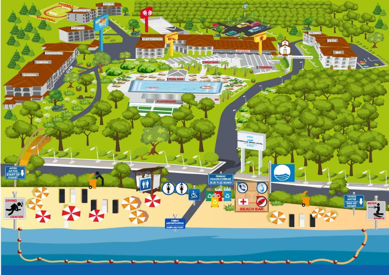 Akrathos Beach Hotel 오라누폴리 외부 사진